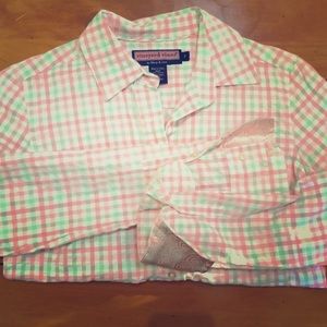 Vineyard vines gingham button down- size 2